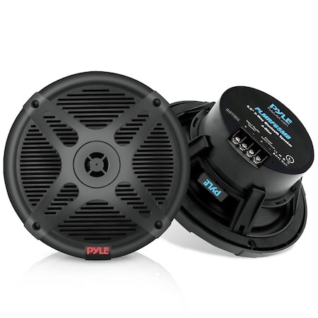 Pyle 6.5 Dual 2-Way Marine Speaker, PLMR652B, PR PLMR652B